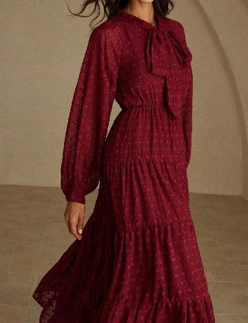 Rochie medie Aveloria, rosu