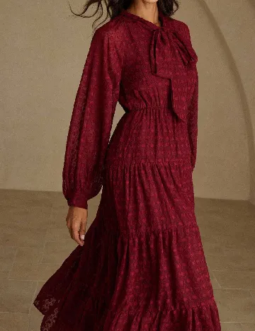 Rochie medie Aveloria, rosu