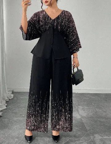 Compleu SHEIN CURVE, negru