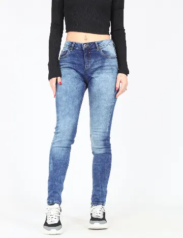 Blugi Bershka, albastru