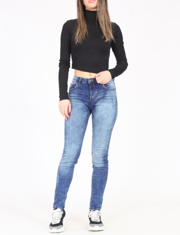 Blugi Bershka, albastru