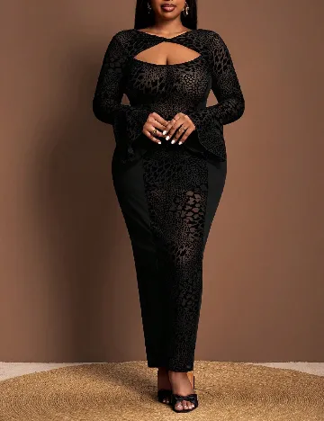 Rochie lunga SHEIN CURVE, negru