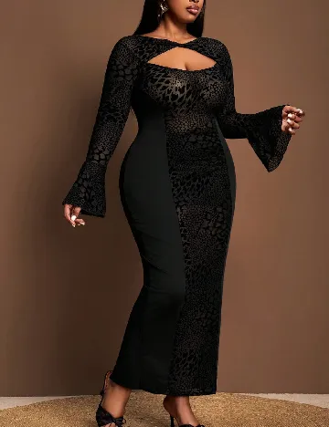 Rochie lunga SHEIN CURVE, negru