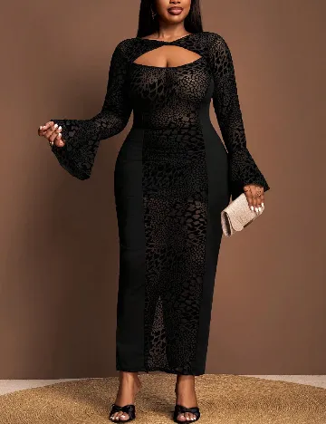 Rochie lunga SHEIN CURVE, negru