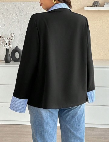 Sacou SHEIN CURVE, negru