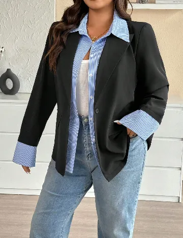 Sacou SHEIN CURVE, negru