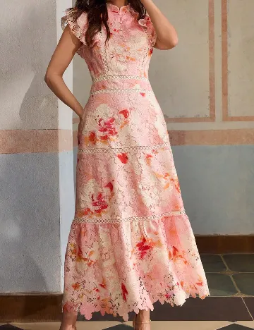 Rochie medie Zeylah, roz