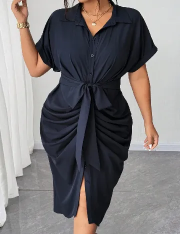 Rochie medie SHEIN CURVE, bleumarin