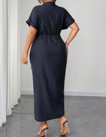 Rochie medie SHEIN CURVE, bleumarin