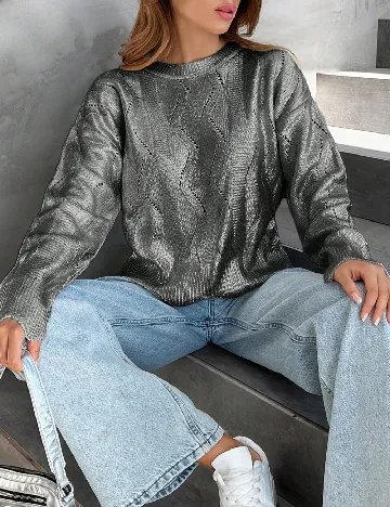 Bluza SHEIN, argintiu