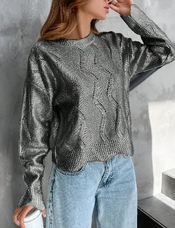 Bluza SHEIN, argintiu