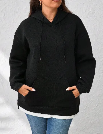 Hanorac SHEIN CURVE, negru