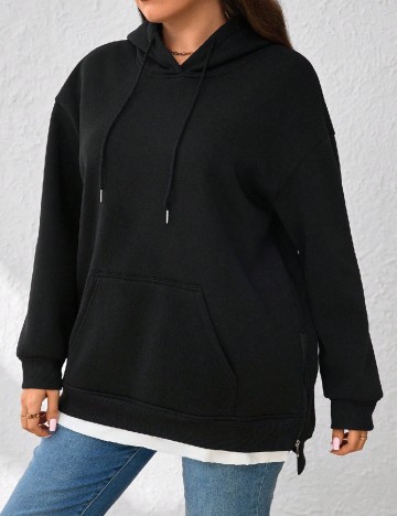 Hanorac SHEIN CURVE, negru