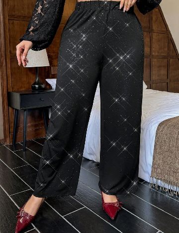 Pantaloni SHEIN CURVE, negru