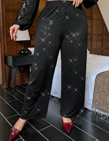 Pantaloni SHEIN CURVE, negru