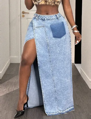 Fusta SHEIN, albastru