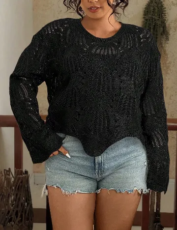 Bluza SHEIN CURVE, negru