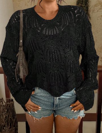 Bluza SHEIN CURVE, negru