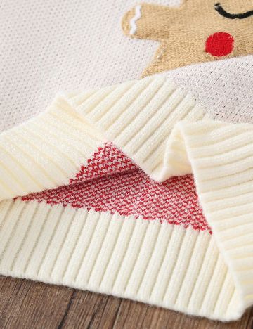 Pulover Shein Kids, alb