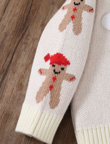 Pulover Shein Kids, alb