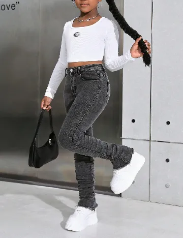 Blugi Shein Kids, gri