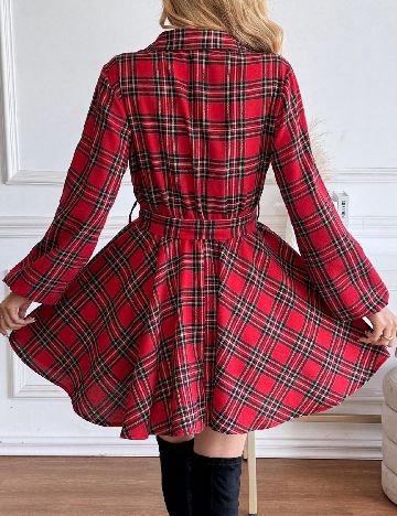 Rochie scurta SHEIN, rosu