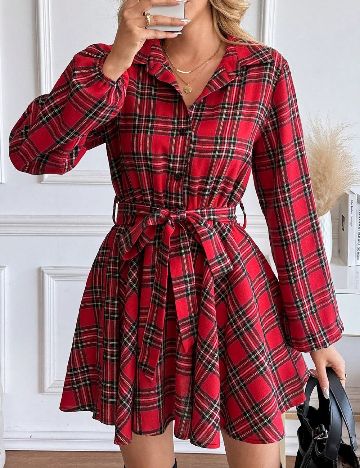 Rochie scurta SHEIN, rosu