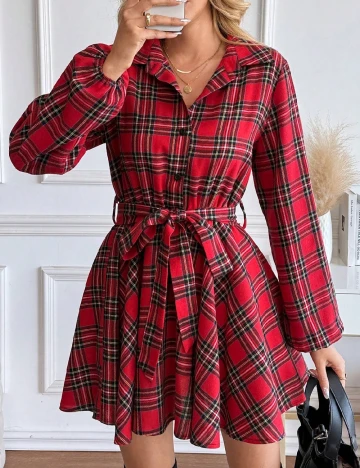 Rochie scurta SHEIN, rosu