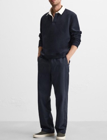 Pantaloni Zara, bleumarin