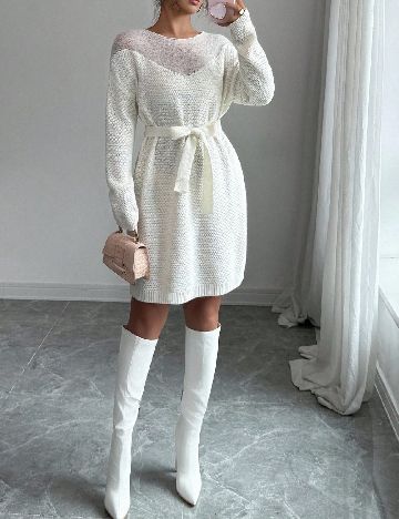 Rochie scurta SHEIN, alb