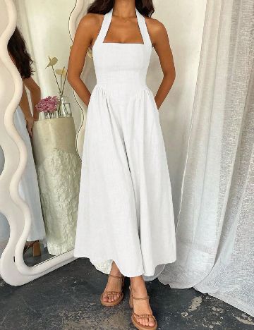 Rochie medie SHEIN, alb