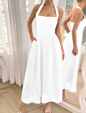 Rochie medie SHEIN, alb