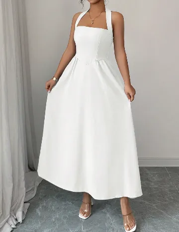 Rochie medie SHEIN, alb