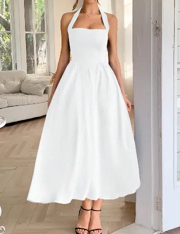 Rochie medie SHEIN, alb