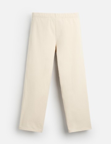 Pantaloni Zara, ecru