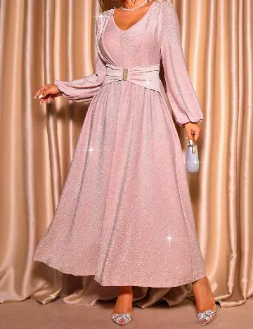 Rochie lunga SHEIN CURVE, roz