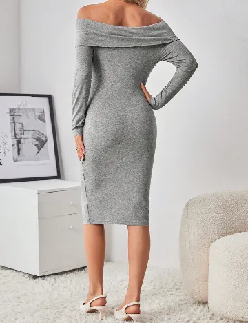 Rochie medie SHEIN Maternity, gri