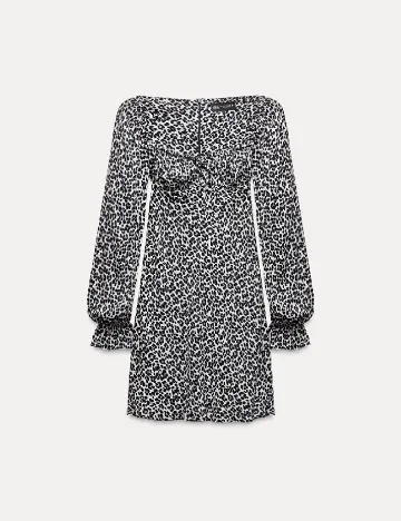 Rochie scurta Zara, animal print