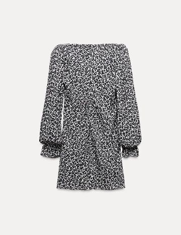 Rochie scurta Zara, animal print