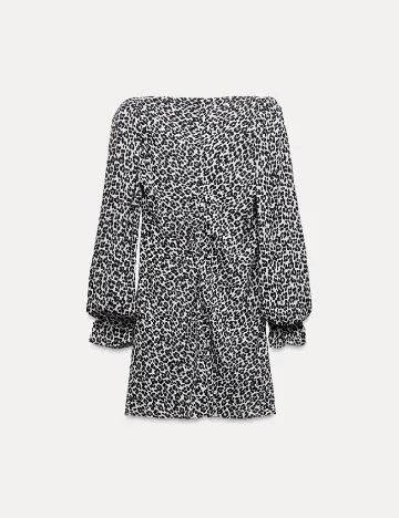 Rochie scurta Zara, animal print