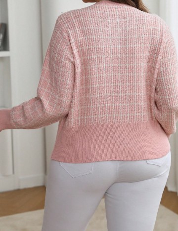 Cardigan SHEIN CURVE, roz