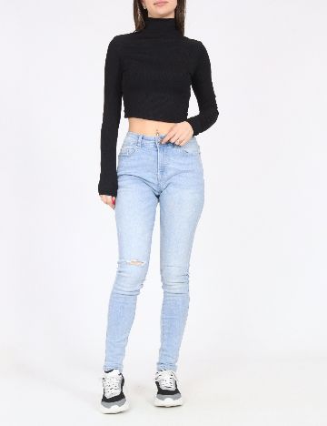 Top Bershka, negru