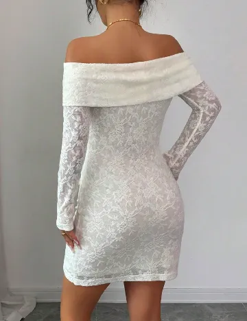 Rochie scurta SHEIN, ecru