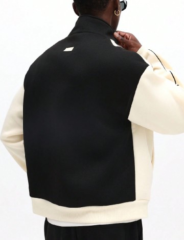 Bluza SHEIN, negru/crem