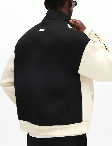 Bluza SHEIN, negru/crem