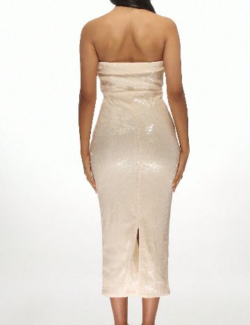 Rochie medie Missguided, crem