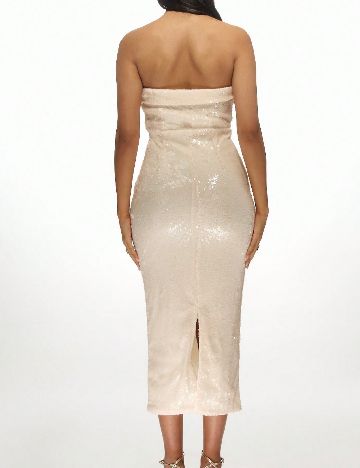 Rochie medie Missguided, crem