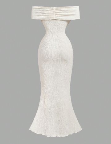 Rochie lunga SHEIN, crem