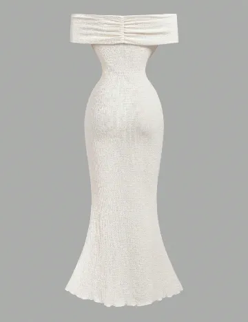 Rochie lunga SHEIN, crem