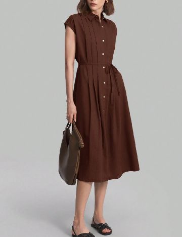 Rochie medie SHEIN, maro